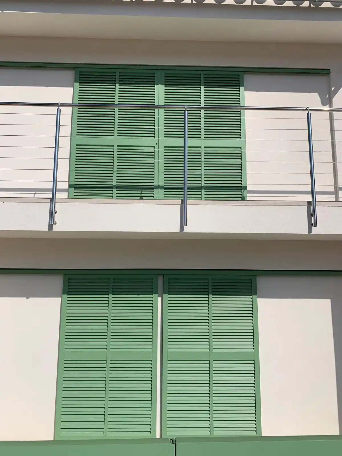 Persianas mallorquinas verdes